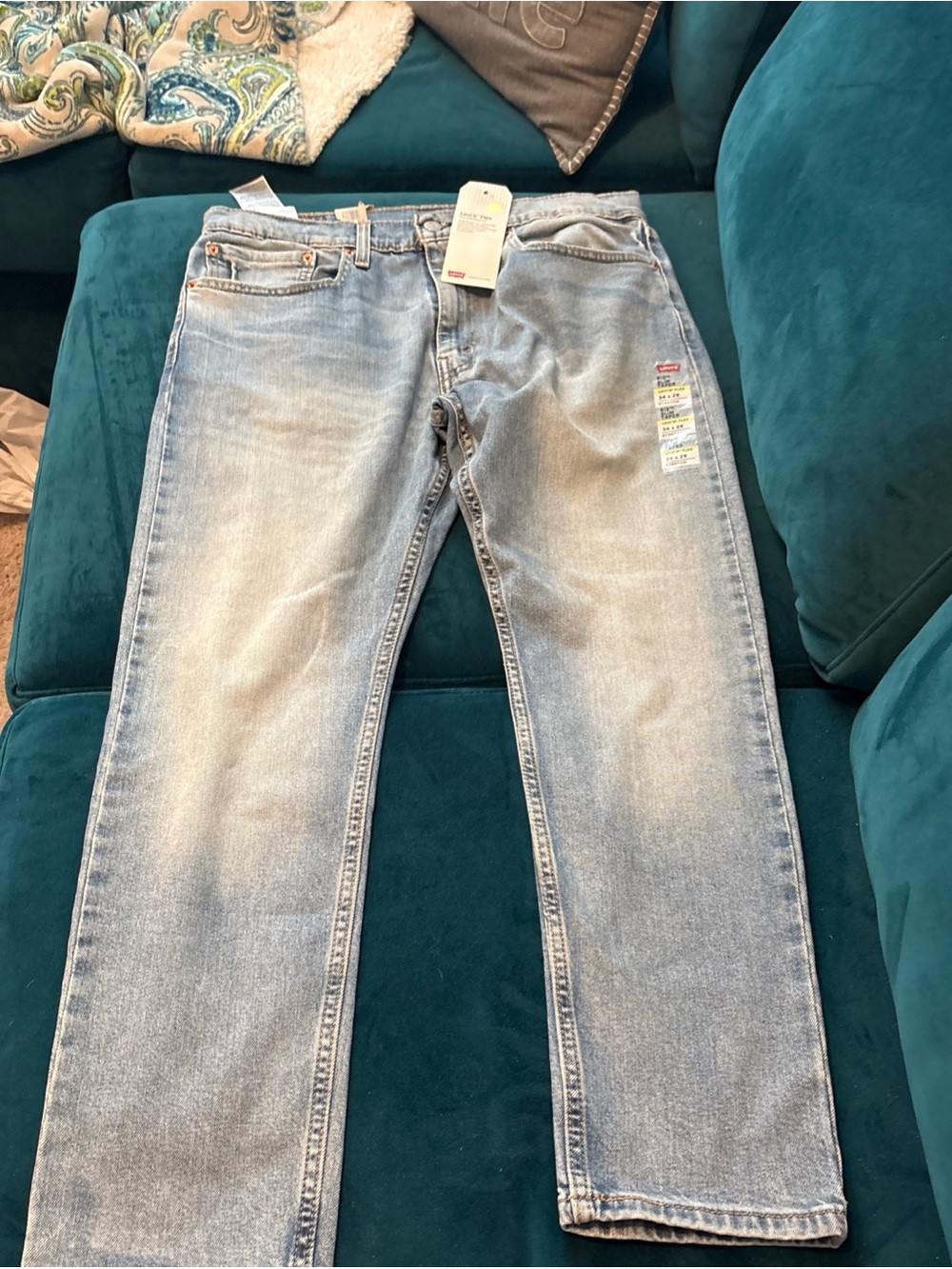 Levi's Faded Light Blue Men's Straight Jeans
